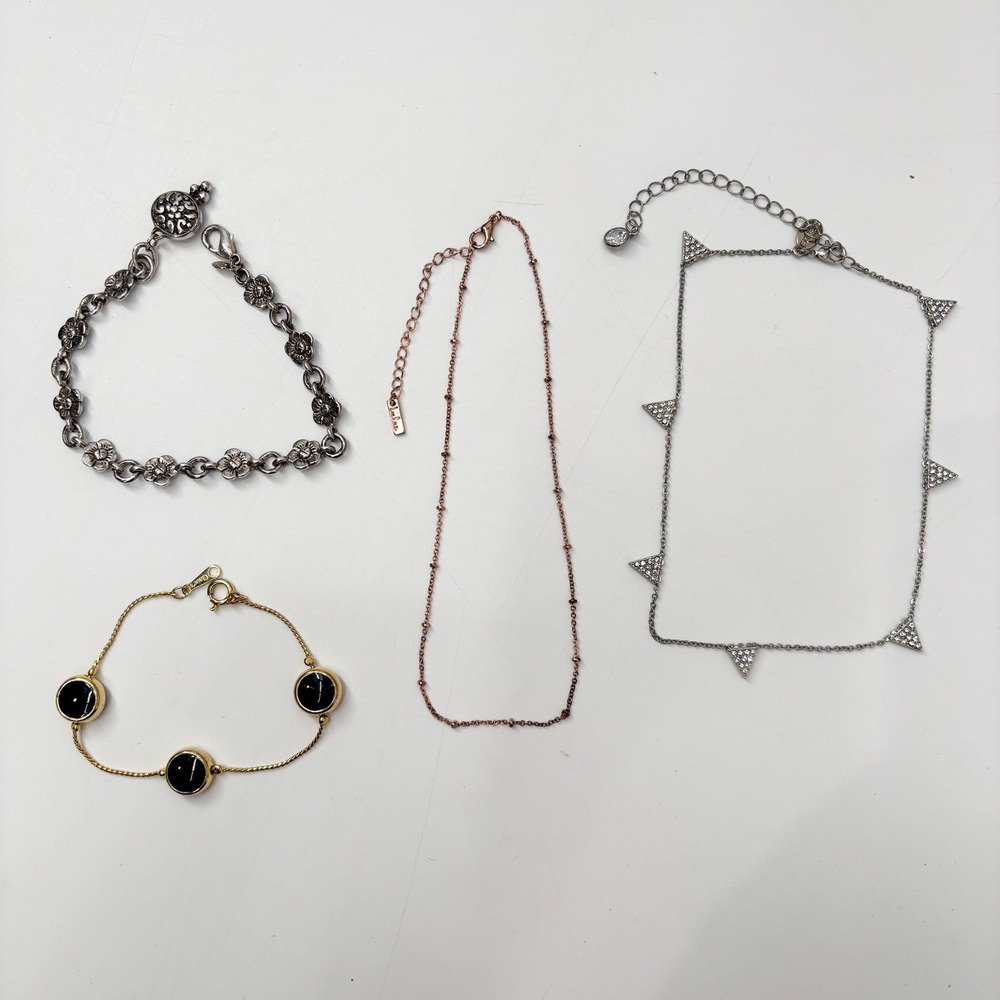 Jewelry Lot 4pc Bracelet Anklet‎ Floral Express Rhinestone Claire's Lulus